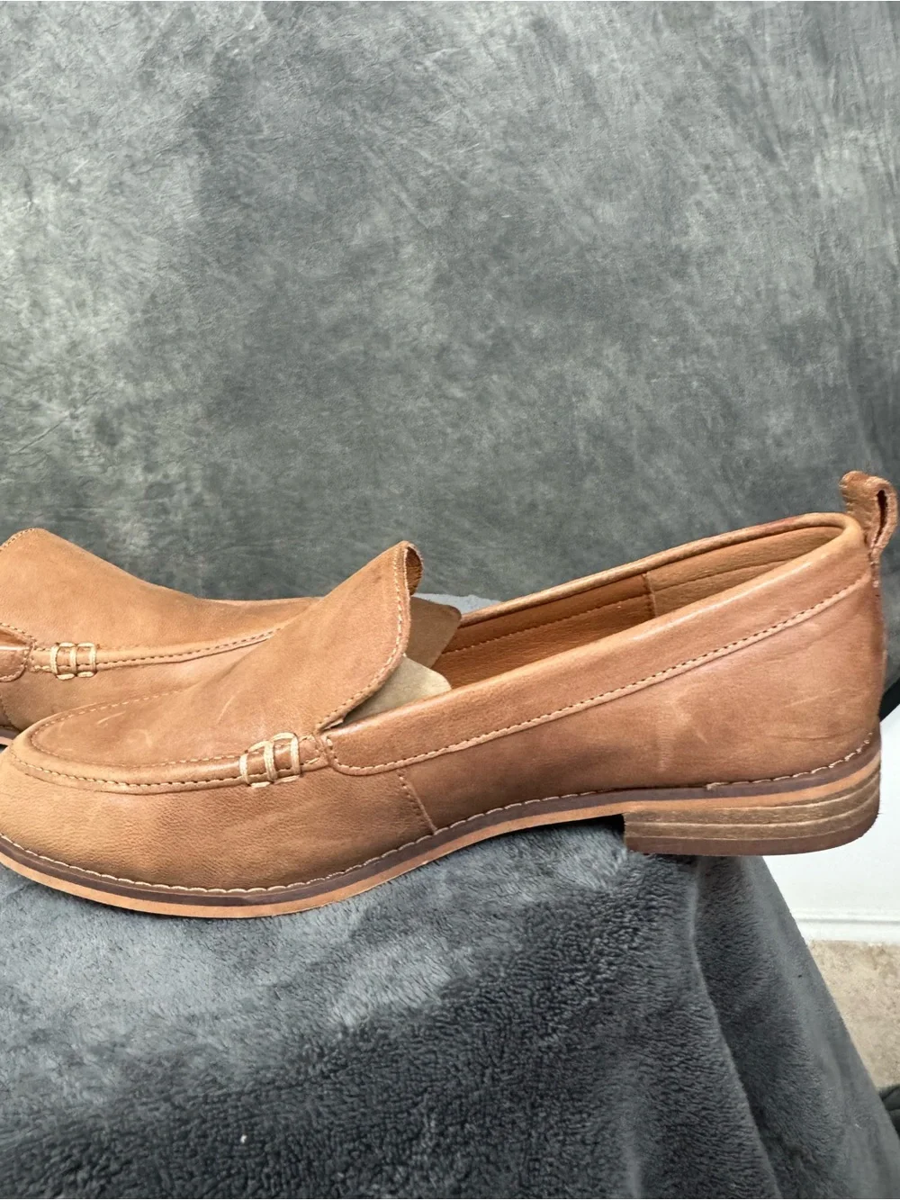 Lucky Brand Brown Leather Penny Loafers Women’s Size 7.5M